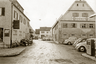 Alte Aufnahme des Gänsweidgebäudes